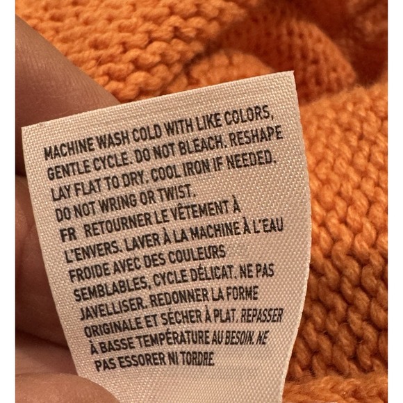 American Eagle Outfitters Striped Crochet Knit Sweater Women's L Color block - Picture 5 of 5